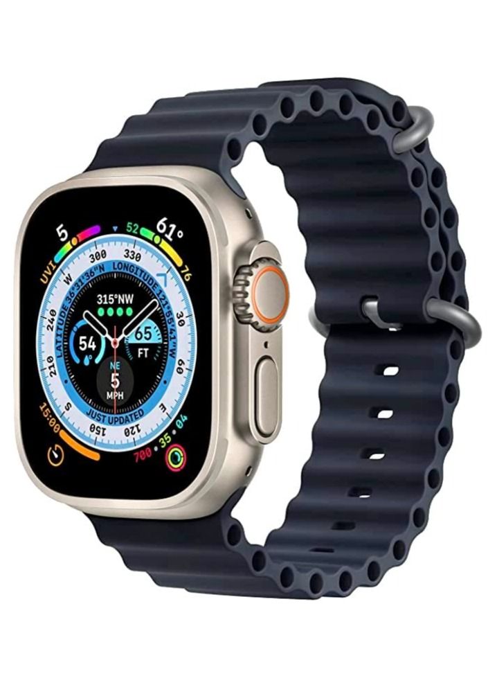 Sport New Silicone Band Compatible with Apple Watch Ultra Ocean 42/44/45/49mm Strap for iWatch Series Ultra 8 7 6 5 SE - Image 1