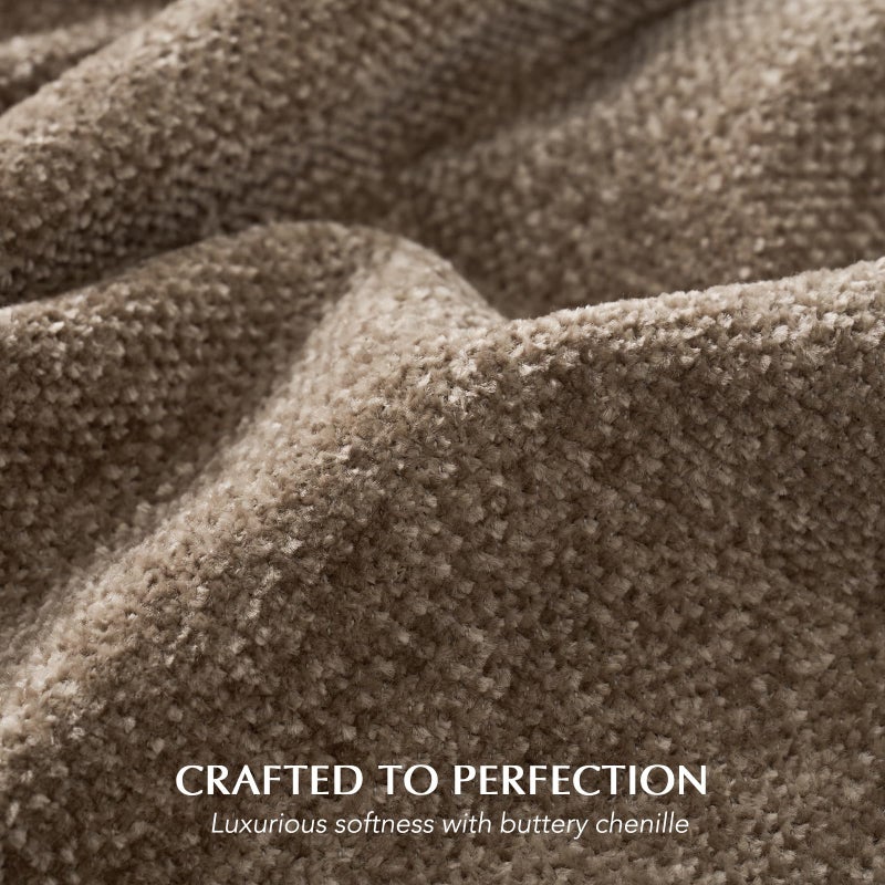 EVERGRACE Soft Polyester Throw Blanket for Couch, Cozy Plush Fuzzy Decorative Polyester Knit Throw Blanket with Tassels,Lightweight Blanket and Throws for Bed Sofa Gift Home Decor, Mocha Brown 50"x60" - Image 3