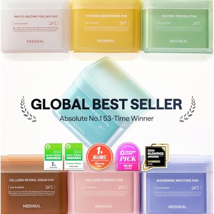 MEDIHEAL Teatree Trouble Pad - Square Cotton Facial Toner Pads with Tea Tree & Lactobacillus - Soothing to Calm Sensitive & Acne Prone Skin- Vegan Face Gauze 100 - Image 2