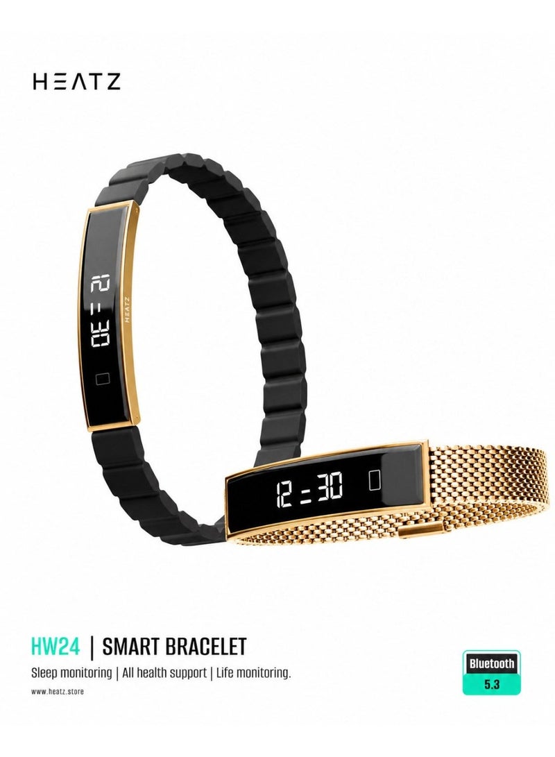 HEATZ Smart Bracelet HW24 – Fitness Tracker with Heart Rate Monitor, Sleep Tracking & Activity Tracking - Image 1