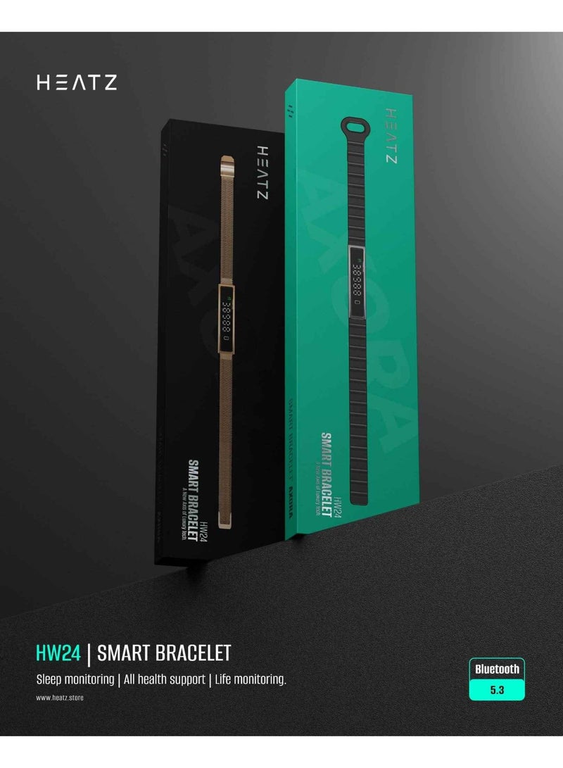 HEATZ Smart Bracelet HW24 – Fitness Tracker with Heart Rate Monitor, Sleep Tracking & Activity Tracking - Image 2