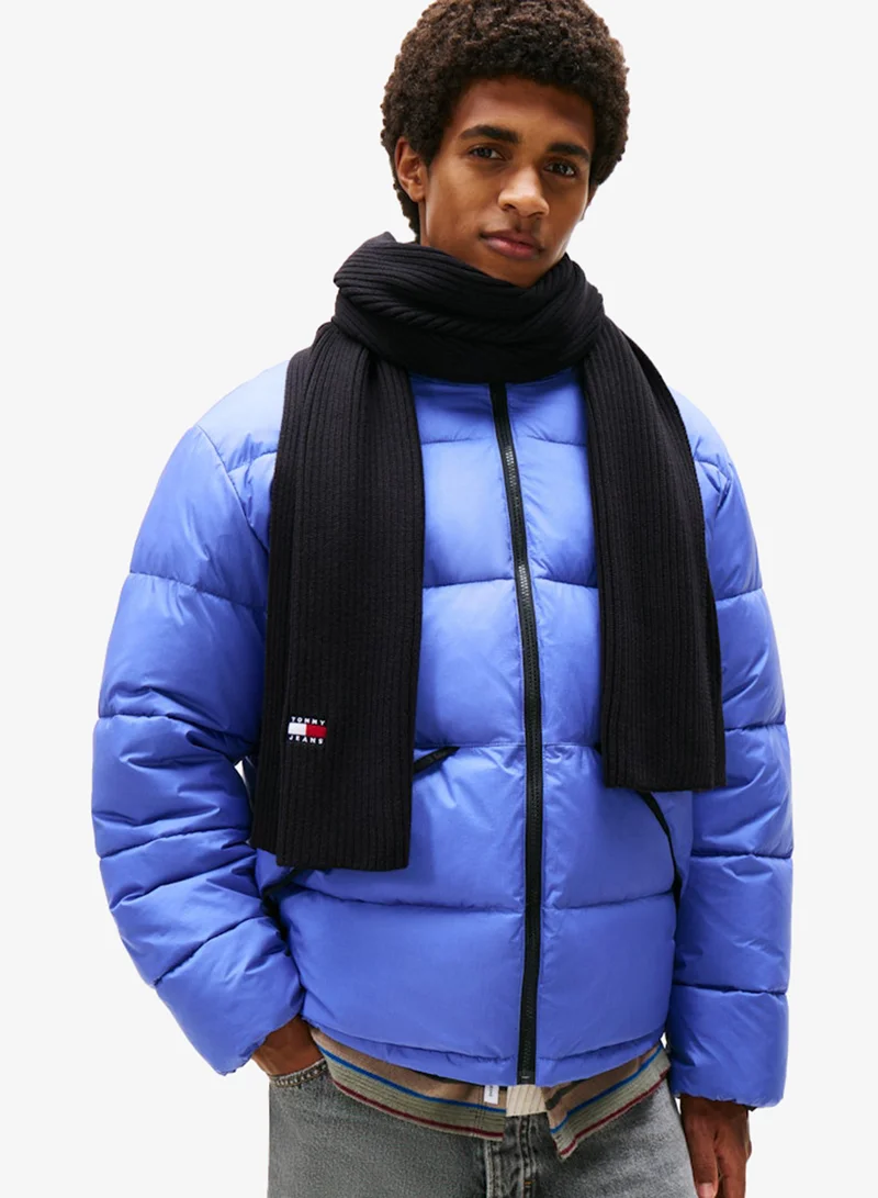 Tommy Jeans Heritage Logo Rib-Knit Scarf