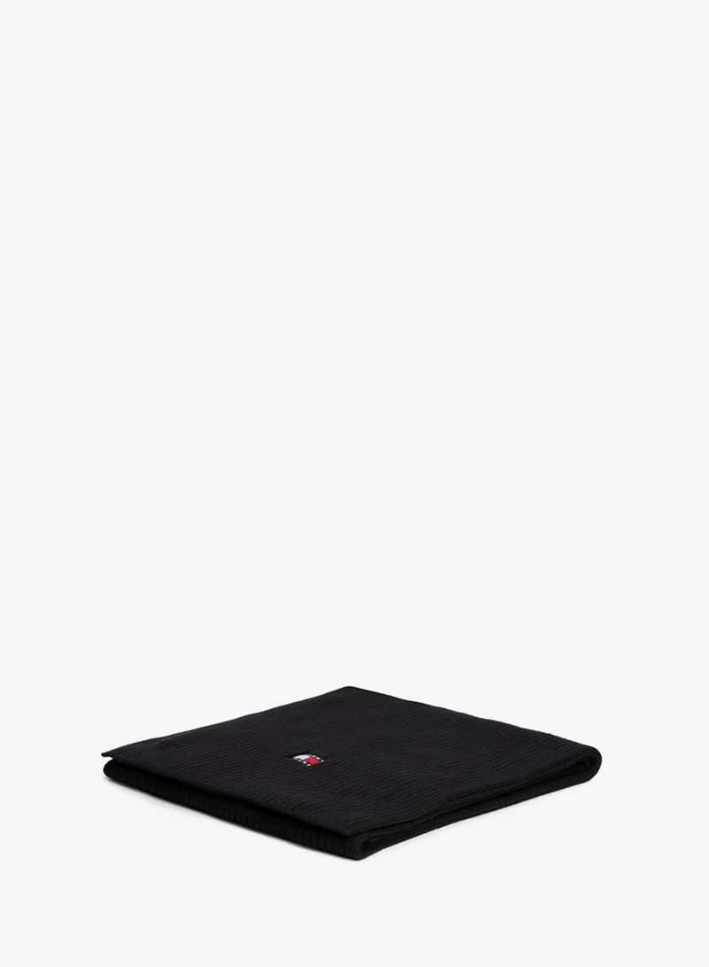 Tommy Jeans  Heritage Logo Rib-Knit Scarf for Men | Best Price UAE