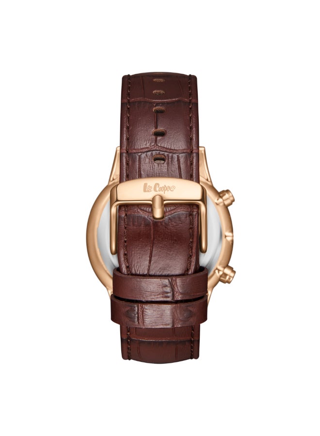 Lee Cooper Men's Leather Multi Function Watch LC08154.494 - 44 mm - Image 2