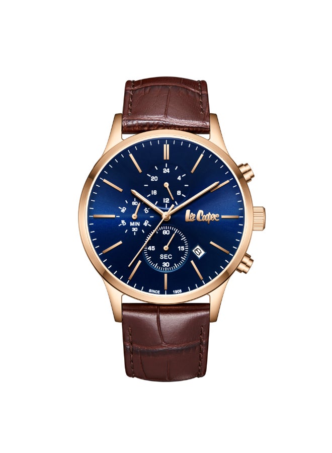 Lee Cooper Men's Leather Multi Function Watch LC08154.494 - 44 mm - Image 1