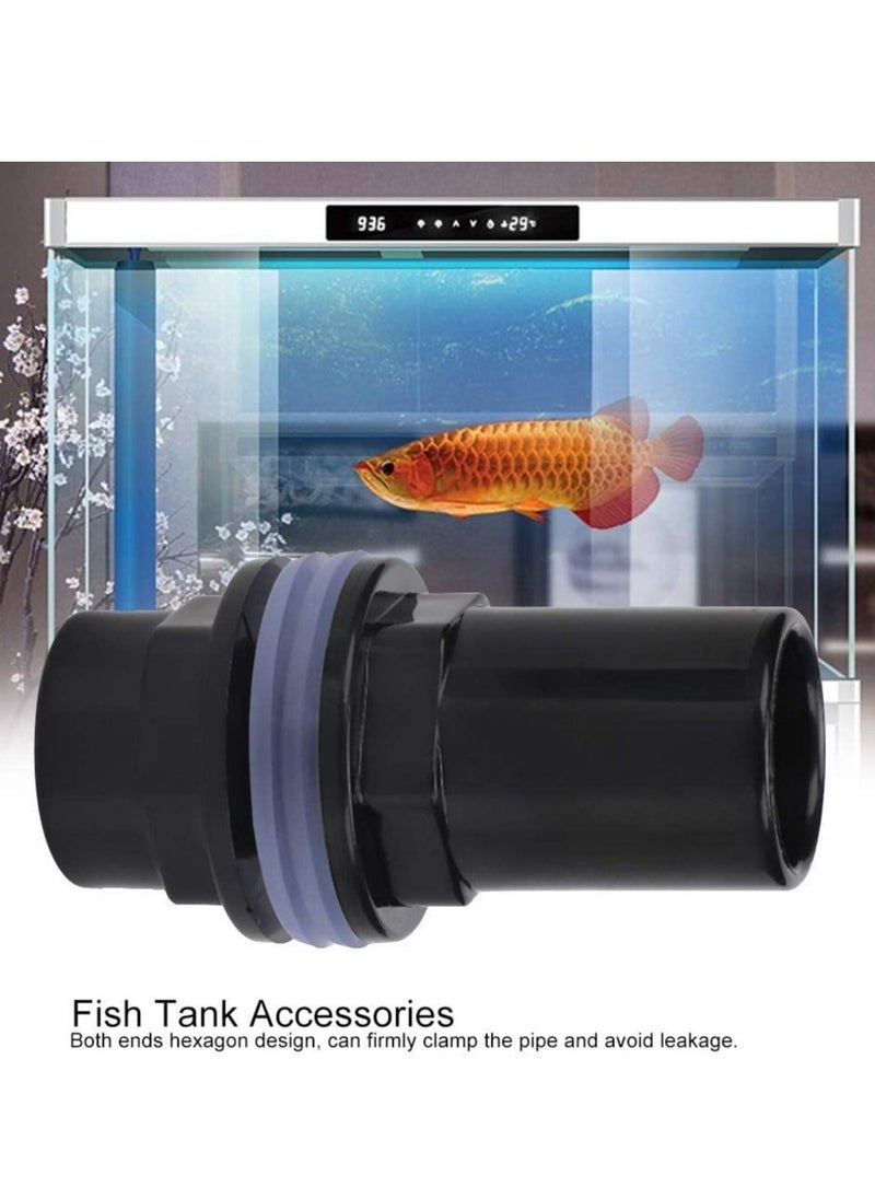 Excefore - Aquarium Pipe Connector, PVC Fish Tank Filter Water Pipe Joint Straight Tube Connector Fish Tank Accessories (25mm) - Image 1