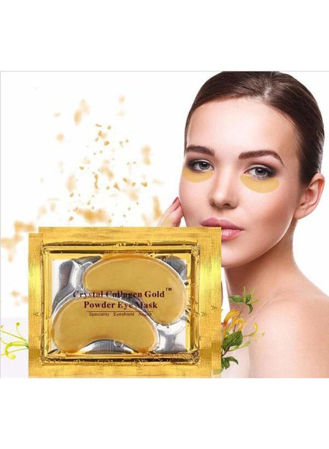VeniCare Anti Aging Crystal 24K Gold Powder Gel Collagen Eye Masks Sheet Patch (20 Pairs) - Image 1