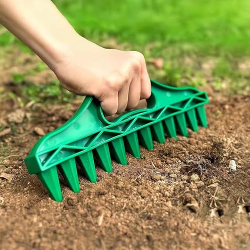 SMORBRID 12-Hole Digger Seed Spreader,7 Piece Sowing Seeds Dispenser Set,Mini Seed Dispenser for Small Seeds, Handheld Seed Planter Tool Seed Dibber Multifunctional Spacer Gardening Tools - Image 2