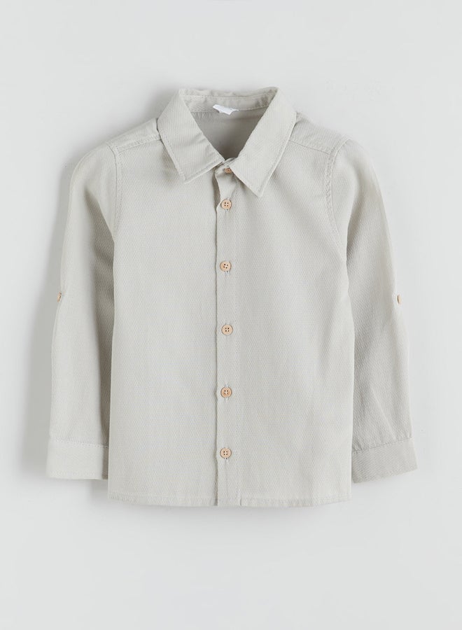 ال سي وايكيكي قميص الأولاد بأكمام طويلة أساسية - Image 1