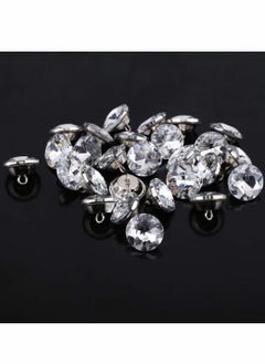 واي آند دي Crystal Buttons, 50 Pcs 20mm for Sewing Furniture Dress, Clothes Crafts Sofa Headboard decoration (20 mm x Pcs)  - Image 4