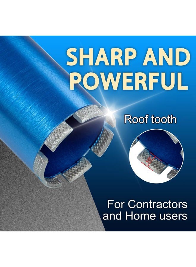 SALI Wet Diamond Core Drill Bits 5"/127mm Diameter Core Drill Bit, 15"/380mm drilling depth Concrete Core Drill Bit, 1-1/4-7" Thread Core Bit Turbo Laser-Welded Segments for Cured Concrete with Rebar, - Image 3