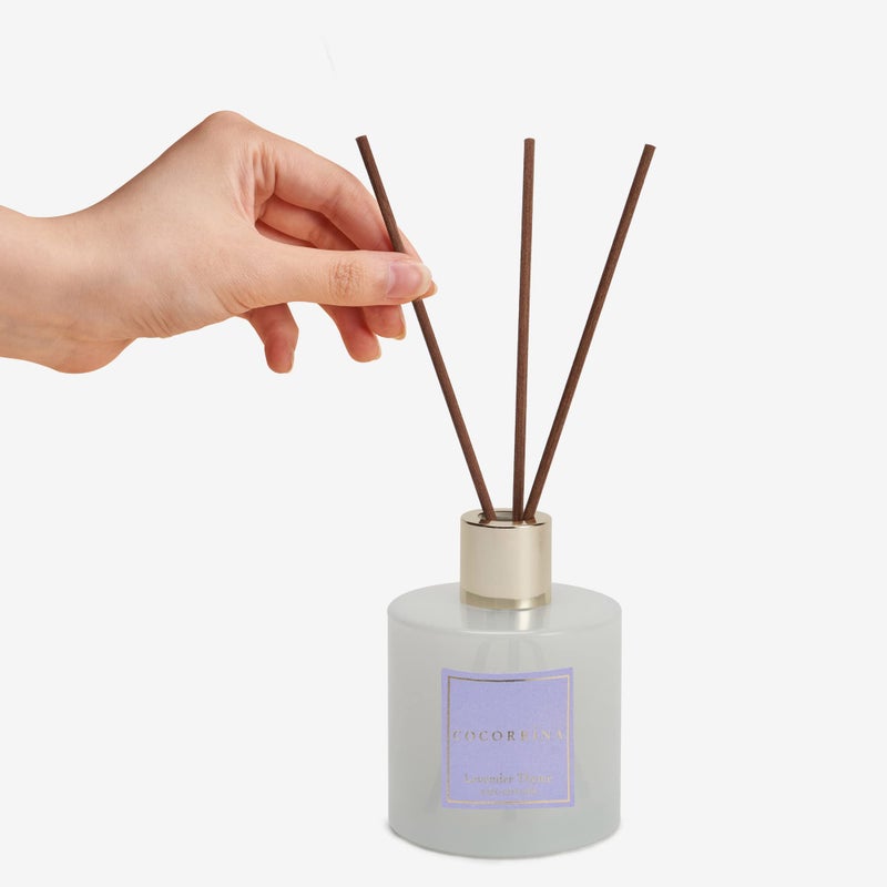 COCORRÃNA CocorrÃ­na Premium Reed Diffuser Set with Preserved Baby's Breath & Cotton Stick Lavender Thyme | 6.76 Fl.oz Scent Diffuser for Bedroom Bathroom Home DÃ©cor - Image 4
