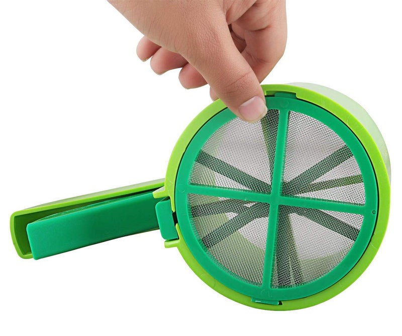 HUBTURE 3 in One Flour Sifter Heavy Body with SS 3 Sleves 304 Stainless Steel Mesh Unbreakable ABS Plastic Heavy Body Easy to Make Flour for Puri Roti Bhakri Green - Image 3