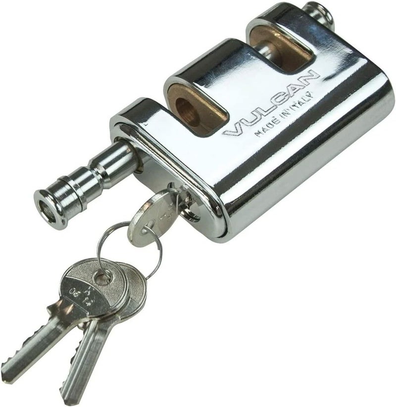 VULCAN Security Chain and Lock Kit - Premium Case-Hardened - 3/8 Inch x 3 Foot (+/-2 Inches) - Chain Cannot Be Cut with Bolt Cutters or Hand Tools - Image 3