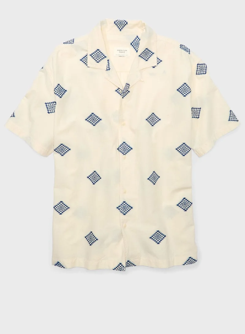 American Eagle Relaxed Fit Button Down Shirt