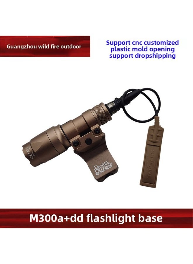 Generic - M300A/M600C Tactical Flashlight DD Side Guide Rail Flashlight Base Combination Suit 20mm Guide Rail-Color:ME261 + Ex191-sand Color - Image 1