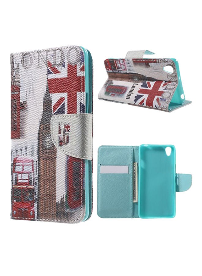 NIBEMINENT Artificial Leather Wallet Case Cover For OnePlus X Union Jack and London Big Ben  - Image 1
