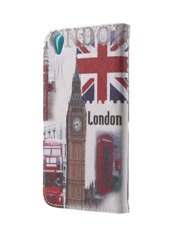 NIBEMINENT Artificial Leather Wallet Case Cover For OnePlus X Union Jack and London Big Ben  - Image 2