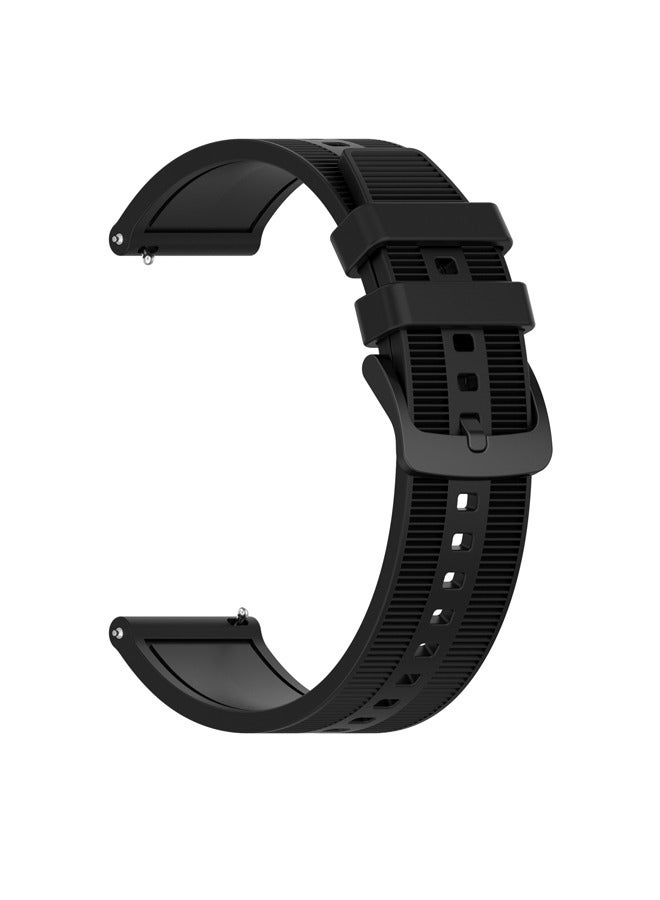 Suitable For HUAWEI Watch GT4 46mm Silicone Textured Solid Color Strap 22mm Universal Wristband - Image 1