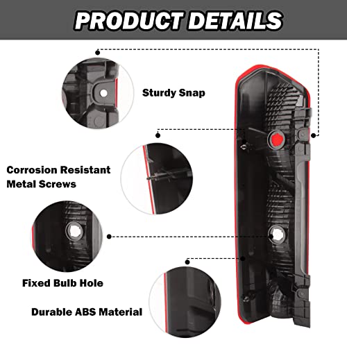 MOFOAP Tail Light For Ford Transit T150 T250 T350 350HD 2015-2020,Tail Light Assembly Ford Transit Rear Tail Lamp Right Passenger Side - Image 3