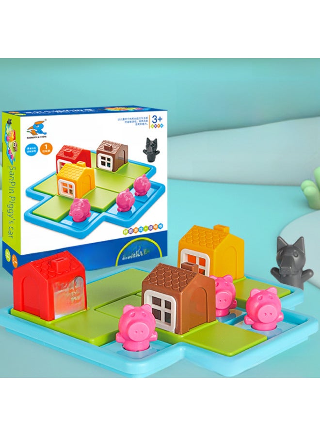 Xingtong Three Little s Educational Toys Primary School Kindergarten Teaching Aid Breaking Through Parent-Child Thinking Intelligence Brain Toys-Color:Three Little s - Image 2