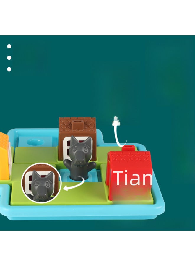 Xingtong Three Little s Educational Toys Primary School Kindergarten Teaching Aid Breaking Through Parent-Child Thinking Intelligence Brain Toys-Color:Three Little s - Image 4