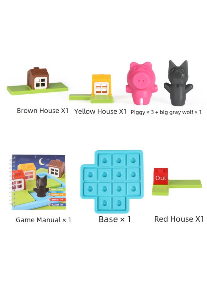 Xingtong Three Little s Educational Toys Primary School Kindergarten Teaching Aid Breaking Through Parent-Child Thinking Intelligence Brain Toys-Color:Three Little s - Image 5