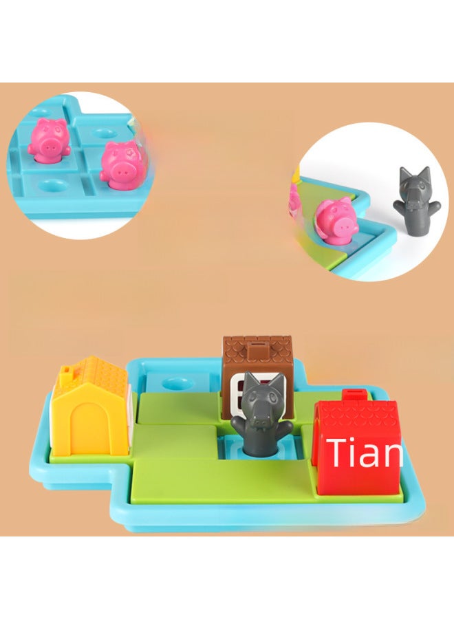 Xingtong Three Little s Educational Toys Primary School Kindergarten Teaching Aid Breaking Through Parent-Child Thinking Intelligence Brain Toys-Color:Three Little s - Image 3