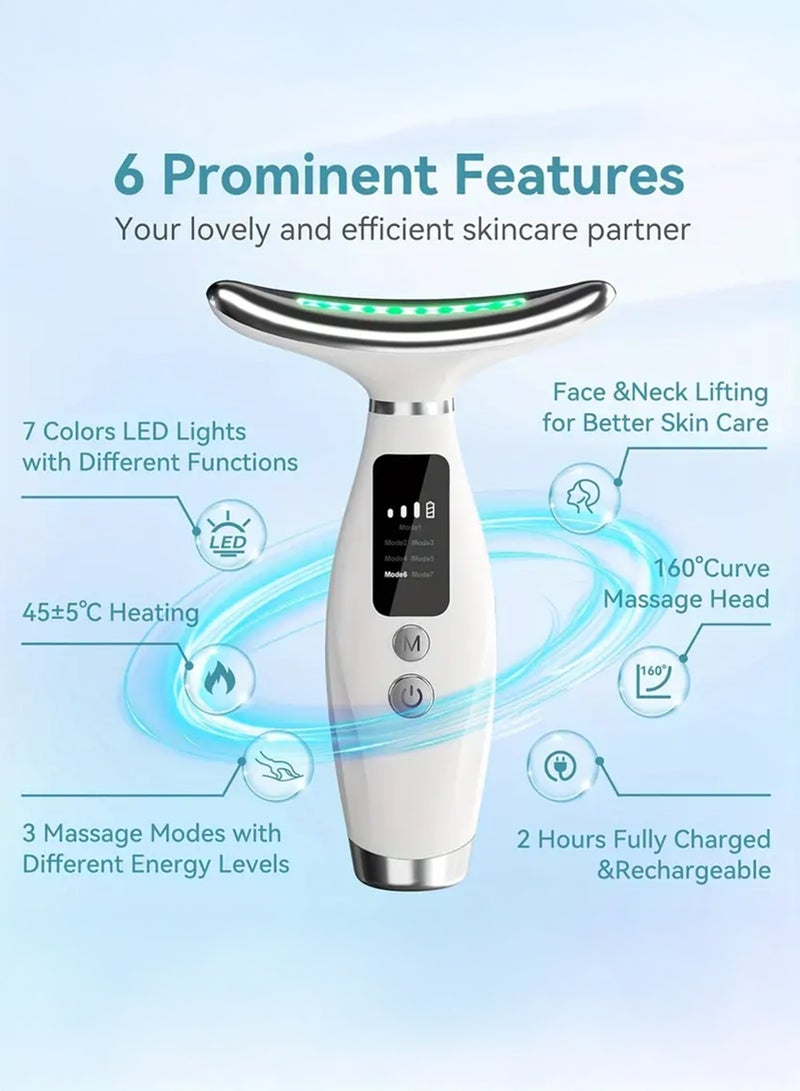 Toshionics Anti-Aging Face Neck Lifting Massager Skin Rejuvenation Device with Heat and EMS Wrinkle Remover Face Sculpting Double Chin Reducer and Skin Tightening for Women - Image 3