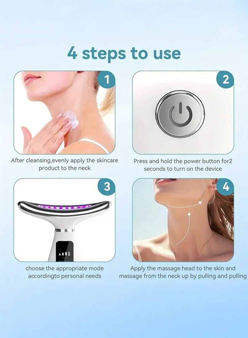 Toshionics Anti-Aging Face Neck Lifting Massager Skin Rejuvenation Device with Heat and EMS Wrinkle Remover Face Sculpting Double Chin Reducer and Skin Tightening for Women - Image 2