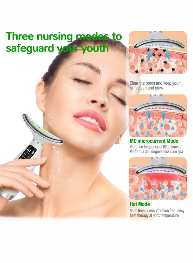 Toshionics Anti-Aging Face Neck Lifting Massager Skin Rejuvenation Device with Heat and EMS Wrinkle Remover Face Sculpting Double Chin Reducer and Skin Tightening for Women - Image 5