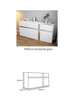 AWD Modern Sideboard Buffet Cabinet Home Organizer Storage, 3 Drawers and 3 Doors Side End Cabinet, Elegant Stable Durable Storage Cabinet Coffee Bar for Living Room Dining Room Kitchen Home Decor  - Image 4