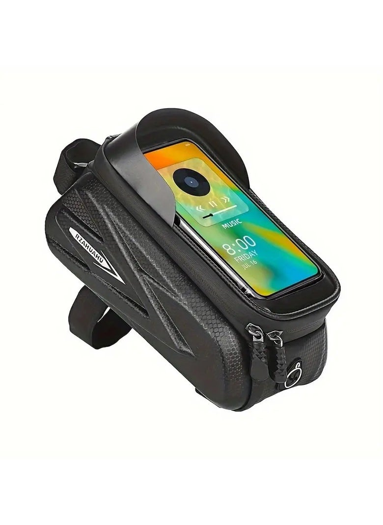 Generic - Bicycle Bag, 17.78 Cm Phone Bag, Waterproof Front Frame Cycling Bag, Sensitive Touch Screen MTB Road Bike Bag - Image 1