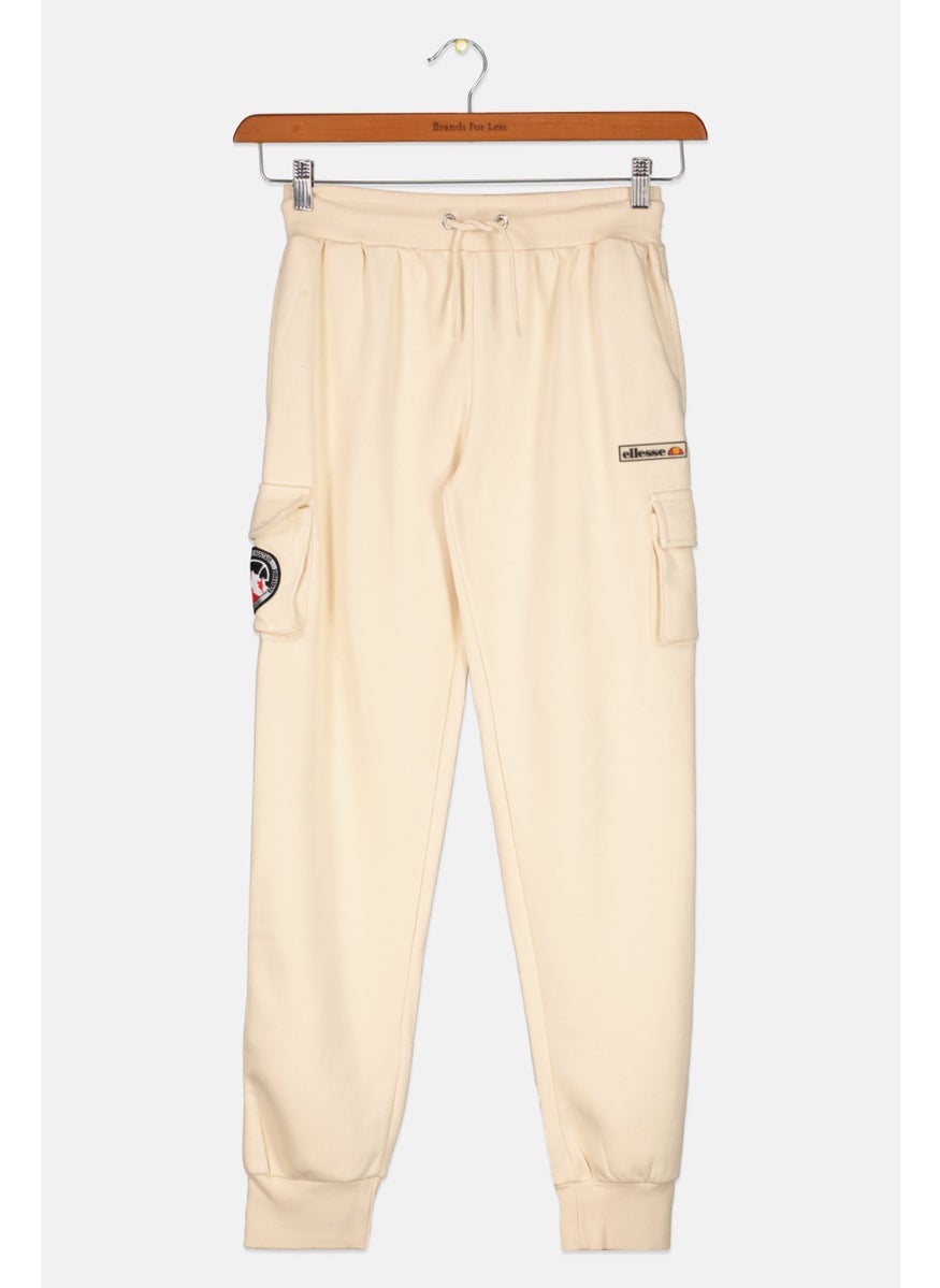 Ellesse Kids Boy Sportswear Fit Training Sweatpants, Beige  - Image 1