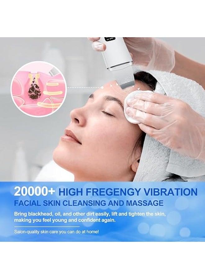 Ultrasonic Skin Scrubber & Facial Spatula - Rechargeable Blackhead Remover with 4 Modes - Deep Cleansing & Wrinkle Removal Tool - Image 4