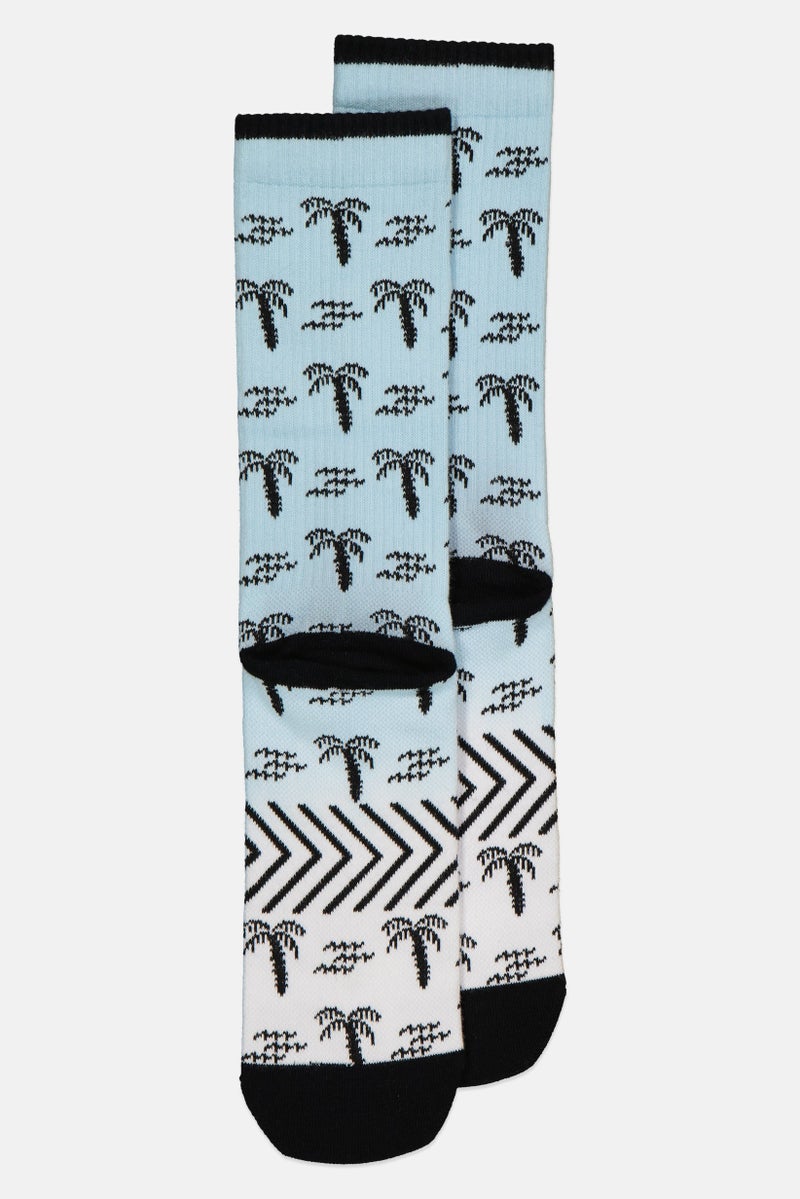 SKECHERS Women 1 Pair Allover Print Crew Socks, Multicolor - Image 2