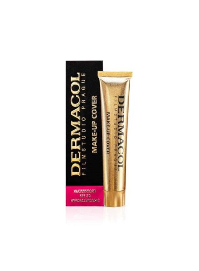 Dermacol Full Coverage Matte Foundation with SPF 30 Waterproof Foundation for Oily Skin Acne Under Eye Bags LongLasting Makeup 30g Shade 229 - Image 1