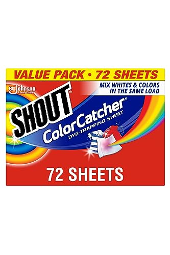 Shout Color Catchers for Laundry Allow Mixed Washes Prevents Color Runs and Maintains Original Clothing 72 Count