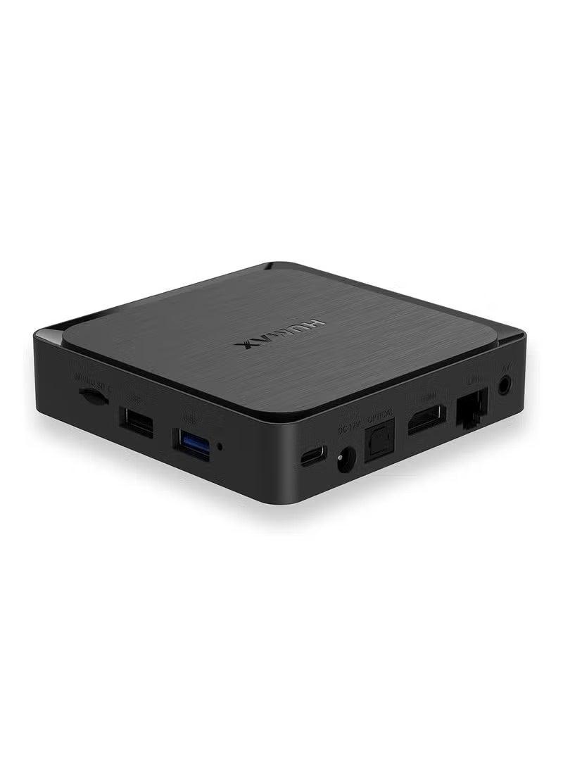 هيوماكس جهاز HUMAX Android TV Box A1 بنظام Android 11 ودقة 4K فائقة الوضوح، مزود بذاكرة فلاش 8 جيجابايت وذاكرة وصول عشوائي 2 جيجابايت، يدعم تقنية Dolby Audio وWi-Fi 5 وBluetooth 5 وAV1، ويدعم بث التلفزيون عبر Netflix وPrime Video وYouTube وGoogle Play. - Image 4