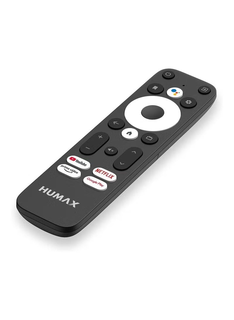 هيوماكس جهاز HUMAX Android TV Box A1 بنظام Android 11 ودقة 4K فائقة الوضوح، مزود بذاكرة فلاش 8 جيجابايت وذاكرة وصول عشوائي 2 جيجابايت، يدعم تقنية Dolby Audio وWi-Fi 5 وBluetooth 5 وAV1، ويدعم بث التلفزيون عبر Netflix وPrime Video وYouTube وGoogle Play. - Image 3