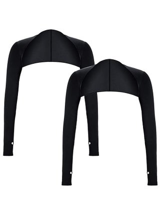 2Pcs Cooling Shawl Arm Sleeve with Finger Hole, UV Protection Arm Wrap Covers for Golfing, Driving, Riding, Fishing (Black) - pzsku/Z74CC111611F2E22A8E86Z/45/_/1700098274/47e33b8c-2a90-4a85-94ef-747d68aa0f64