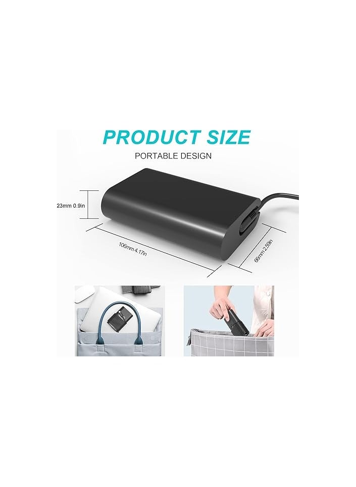 65W USB-C Laptop Charger for Dell Latitude 7420 5420 5430 5520 5530 7320 9430 XPS 13, Chromebook 3100, Inspiron 7300 - AC Power Adapter, Type-C, Black - Image 2