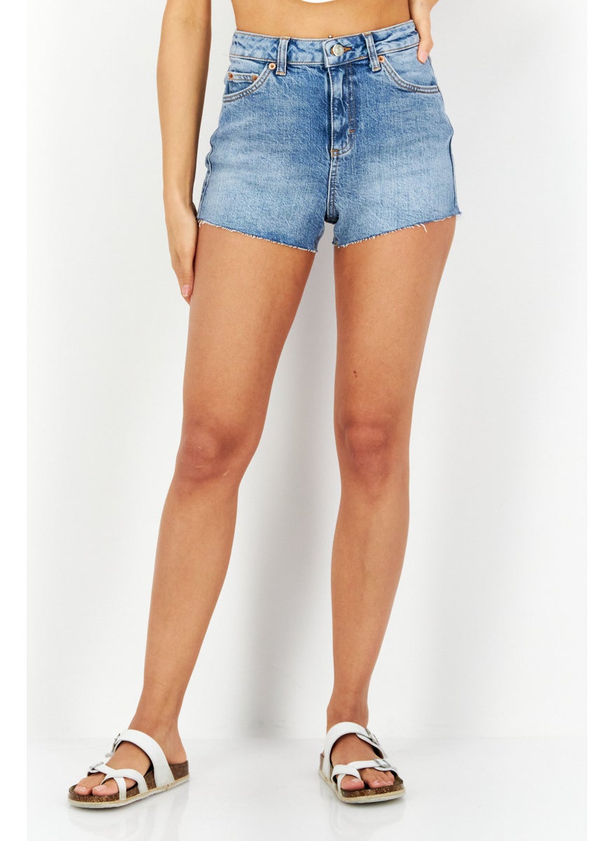 Women Denim Shorts, Blue - pzsku/Z74CC2791FC096109082CZ/45/_/1737814560/68a23c51-a0b4-4efa-b42d-bb49b9a677fa