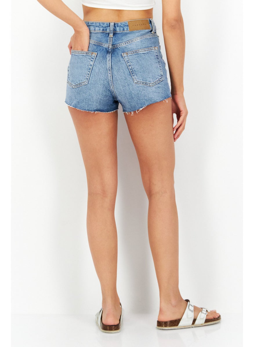 Women Denim Shorts, Blue - pzsku/Z74CC2791FC096109082CZ/45/_/1739110645/ce4a3175-7bb2-48ba-984d-80e5075995a4