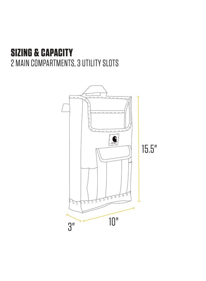 Carhartt Gear B0000556 Front Seat Car Organizer - One Size Fits All - Black - Image 4