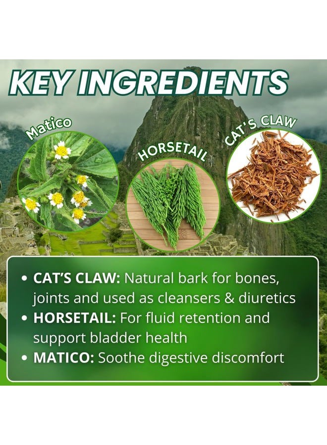 Hanan Prostate Supplements for Men 100 Capsules - Prostasan Blended with Annatto, Humanpinta, Cat's Claw, Horsetail and Soldier's Herb - Prostate Health from Peru - Image 4