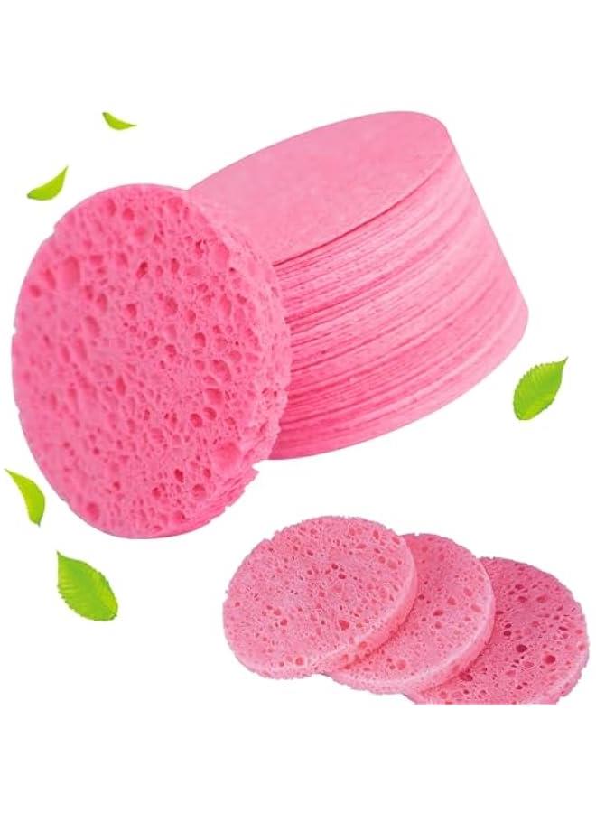 بيوينتي 30 قطعة من اسفنجات الوجه المضغوطة باللون الزهري للتنظيف والتقشير اليومي من دوماما، اسفنجات سبا طبيعية لازالة المكياج، قابلة لاعادة الاستخدام ولطيفة على البشرة - تعزز روتين العناية بالبشرة اليوم! - Image 1