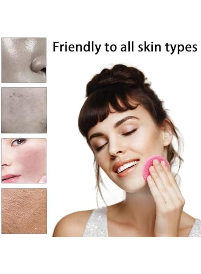 بيوينتي 30 قطعة من اسفنجات الوجه المضغوطة باللون الزهري للتنظيف والتقشير اليومي من دوماما، اسفنجات سبا طبيعية لازالة المكياج، قابلة لاعادة الاستخدام ولطيفة على البشرة - تعزز روتين العناية بالبشرة اليوم! - Image 2