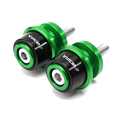 MOWOK Motorcycle Accessories Aluminum Swing arm Spools Slider Stand Screw Fits For KAWASAKI Vulcan S 650 2015-2024 2025 (Green) - Image 2