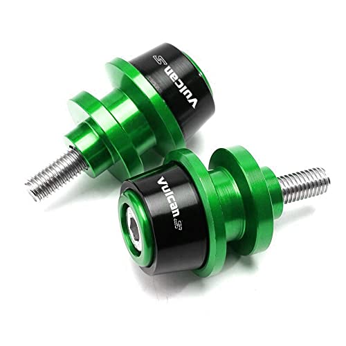 MOWOK Motorcycle Accessories Aluminum Swing arm Spools Slider Stand Screw Fits For KAWASAKI Vulcan S 650 2015-2024 2025 (Green) - Image 1